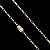 Corrente Tijolinho 3mm 70cm – Banhada a Ouro 18K - Imagem 4