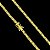 Corrente Cadeado Duplo 5mm – Banhada a Ouro 18K - Imagem 8