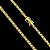 Corrente Cadeado Duplo 5mm – Banhada a Ouro 18K - Imagem 9