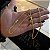Corrente Cadeado 3mm 70cm + Pulseira 21cm – Banhada a Ouro 18K - Imagem 2