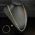 CORRENTE GRUMET (4mm-70cm) + PULSEIRA GRUMET (4mm-20cm) - BANHADO A OURO 18K - Imagem 3