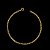 CORRENTE CADEADO FECHO CONVENCIONAL (2mm-70Cm) + PULSEIRA CADEADO   FECHO CONVENCIONAL (2mm-20Cm) - BANHADO A OURO 18K - Imagem 9