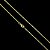 CORRENTE CADEADO FECHO CONVENCIONAL (2mm-70Cm) + PULSEIRA CADEADO   FECHO CONVENCIONAL (2mm-20Cm) - BANHADO A OURO 18K - Imagem 5