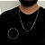 CORRENTE PIASTRINE ( 2mm - 70cm) + PULSEIRA PIASTRINE ( 2mm - 20cm) - BANHADO A OURO 18K - Imagem 4