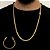 CORRENTE CADEADO DUPLO FECHO GAVETA  (5mm-70CM)  + PULSEIRA CADEADO DUPLO FECHO GAVETA  (5mm-20CM) FECHO COM MARCAÇÃO 750 - BANHADO A OURO 18K - Imagem 5