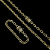 CORRENTE CADEADO  FECHO GAVETA  (8mm- 70mm) FECHO COM MARCAÇÃO 750 + PULSEIRA CADEADO  FECHO GAVETA  (8mm- 20mm) FECHO COM MARCAÇÃO 750 - BANHADO A OURO 18K - Imagem 10
