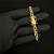 CORRENTE PIASTRINE FECHO GAVETA   (7mm- 70cm) + PULSEIRA PIASTRINE FECHO GAVETA   (7mm- 20cm) - BANHADO A OURO 18K - Imagem 6