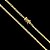 Corrente Lacraia 4mm + Pulseira 21cm – Banho Ouro 18k - Imagem 3