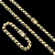 CORRENTE FRISO S DUPLA FACE FECHO GAVETA (8mm-70cm) + PULSEIRA FRISO S DUPLA FACE FECHO GAVETA (8mm-20cm) - FECHO COM MARCAÇÃO 750 - BANHADO A OURO 18K - Imagem 12