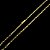 CORRENTE CARTIE FECHO CANHÃO (3MM - 60cm ou 70cm) + PINGENTE CRUZ AMARRADA -  BANHADO A OURO 18k - Imagem 2