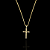 CORRENTE VENEZIANA ( 1.5Mm- 70CM) + PINGENTE CRUCIFIXO DETALHADO  - BANHO DE OURO 18k - Imagem 3