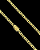 CORRENTE PITBULL  (4mm - 23G) - 70cm - FECHO COM MARCAÇÃO 750 - BANHO DE OURO 18K. - Imagem 3