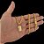 CORRENTE PITBULL (4MM- 70CM) + PINGENTE PLAQUINHA SALMOS - BANHADO A OURO 18K - Imagem 1