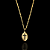 CORRENTE PIASTRINE( 2mm - 70cm) + PINGENTE MEDALHA COM CRUZ VAZADA- BANHADO A OURO 18K. - Imagem 4