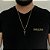 CORRENTE PIASTRINE( 2mm-70cm) + PINGENTE CRUCIFIXO -BANHADO A OURO 18K. - Imagem 1