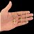 CORRENTE GRUMET (2mm -60 ou 70cm )+ PINGENTE CRUZ DETALHADA - BANHADO A OURO 18K - Imagem 1