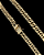 CORRENTE LACRAIA (13mm -70cm) FECHO COM MARCAÇÃO 750 - BANHADO A OURO 18K - Imagem 3