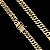 Corrente Lacraia 13mm 70cm – Banhada a Ouro 18K - Imagem 7