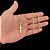 CORRENTE 3x1 (2mm -70/60cm) + PINGENTE CRUZ DETALHADA- BANHADO A OURO 18k - Imagem 2