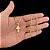 CORRENTE 3x1( 2mm- 70/60cm) + PINGENTE CRUCIFIXO P- BANHADO A OURO 18k - Imagem 2