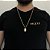 CORRENTE 3x1( 2mm- 70/60cm) + PINGENTE PLAQUINHA SALMOS - BANHADO A OURO 18k - Imagem 1