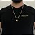 CORRENTE 3x1 (2mm -70/60cm) + PINGENTE FERRADURA DE CAVALO - BANHADO A OURO 18k - Imagem 1