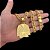 CORRENTE LACRAIA (13mm -70cm )+ PINGENTE KIMONO G  - FECHO COM MARCAÇÃO 750 - BANHADO A OURO 18K - Imagem 1