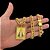 CORRENTE LACRAIA (13mm -70cm) + PINGENTE PLACA NOSSA SENHORA G  - BANHADO A OURO 18K - Imagem 1