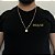 CORRENTE 3x1( 2mm -70/60cm) + PLAQUINHA COM CRUZ PP - BANHADO A OURO 18k - Imagem 1