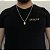 CORRENTE 3x1( 2mm -70/60cm) + PLAQUINHA CRUCIFIXO  P - BANHADO A OURO 18k - Imagem 1