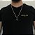 CORRENTE 3x1( 2mm- 70/60cm) + PINGENTE CRUCIFIXO  P- BANHADO A OURO 18k - Imagem 1