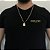 CORRENTE 3x1(2mm- 70/60cm) + PINGENTE PLAQUINHA NOSSA SENHORA  P - BANHADO A OURO 18k - Imagem 1
