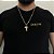 CORRENTE 3x1( 2mm- 70/60cm) + PINGENTE CRUCIFIXO JESUS 3D MÉDIO - BANHADO A OURO 18k - Imagem 1