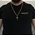 CORRENTE 3x1( 2mm- 70/60cm) + PINGENTE  CRUCIFIXO TAMANHO M- BANHADO A OURO 18k - Imagem 1