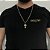 CORRENTE 3x1( 2mm- 70/60cm) + PINGENTE  CRUZ RACIONAIS M  - BANHADO A OURO 18k - Imagem 1