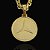 CORRENTE CADEADO( 8mm- 70cm) + PINGENTE MEDALHA MERCEDES - BANHADO A OURO 18k - Imagem 2