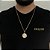 CORRENTE PIASTRINE( 2mm - 70cm) + PINGENTE MEDALHA JESUS 3D M - BANHADO A OURO 18K. - Imagem 1