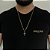 CORRENTE PIASTRINE( 2mm - 70cm) + PINGENTE CRUCIFIXO  P - BANHADO A OURO 18K. - Imagem 1