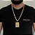 CORRENTE FRISO S (8mm -70Cm )+ PINGENTE PLACA NOSSA SENHORA CRAVEJADA EM ZIRCONIA  G - BANHADO A OURO 18K - Imagem 1