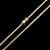 Corrente Lacraia 4mm 70cm + Pingente Jesus – Banho Ouro 18k - Imagem 2