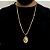 Corrente Lacraia 4mm 70cm + Pingente Jesus – Banho Ouro 18k - Imagem 1