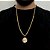 Corrente Lacraia 4mm 70cm + Pingente Jesus – Banho Ouro 18k - Imagem 1