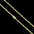 CORRENTE  PIASTRINE FECHO GAVETA -( 4MM - 12G - 70CM) FECHO COM MARCAÇÃO 750 - BANHADO A OURO 18K - Imagem 8