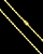 CORRENTE  PIASTRINE FECHO GAVETA -( 4MM - 12G - 70CM) FECHO COM MARCAÇÃO 750 - BANHADO A OURO 18K - Imagem 1