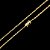 CORRENTE CADEADO( 3mm- 70Cm) + PINGENTE CRUCIFIXO M -FECHO COM MARCAÇÃO 750 - BANHO DE OURO 18K - Imagem 2