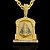 PINGENTE NOSSA SENHORA TEMPLO CRAVEJADO EM ZIRCONIA PREMIUM (12g- 3x3cm)(G) - BANHO DE OURO 18k - Imagem 1