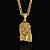 PINGENTE FACE DE CRISTO M (15g-  4x3cm) - BANHO DE OURO 18k - Imagem 1