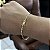 PULSEIRA  PIASTRINE ( 4MM - 10G-20CM)  - FECHO COM MARCAÇÃO 750 - BANHO DE OURO 18k. - Imagem 5