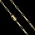 Corrente Tijolinho Alongado 5mm 70cm – Banhada a Ouro 18K - Imagem 3