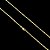 CORRENTE TIJOLINHO (2.MM-70CM) - 8G - BANHADO A OURO 18K - Imagem 1